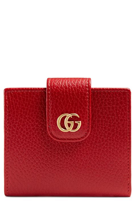 gucci small wallet red|authentic Gucci red wallet.